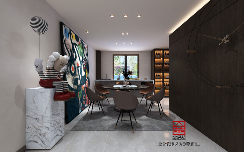 中冶德賢公館208㎡港式輕奢裝修方案