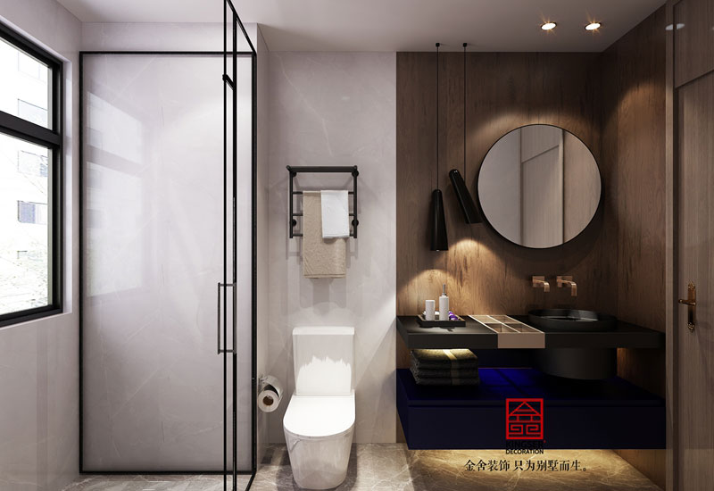 中冶德賢公館208㎡港式輕奢裝修方案