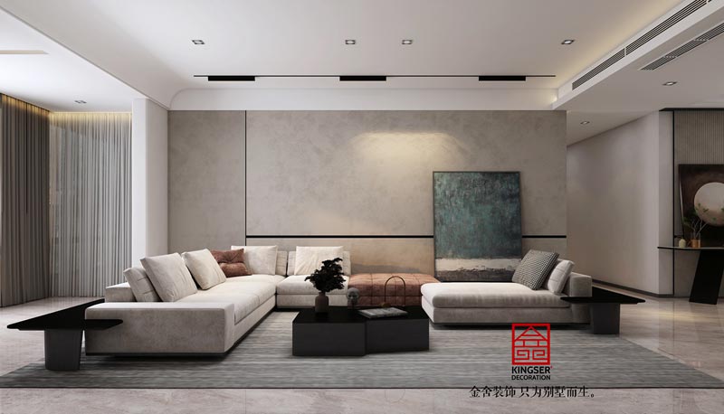 融創中心裝修-214㎡-現代簡約-效果圖