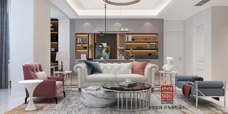 瀚林甲第167平米美式風(fēng)格裝修