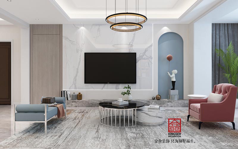 瀚林甲第167平米美式風(fēng)格裝修