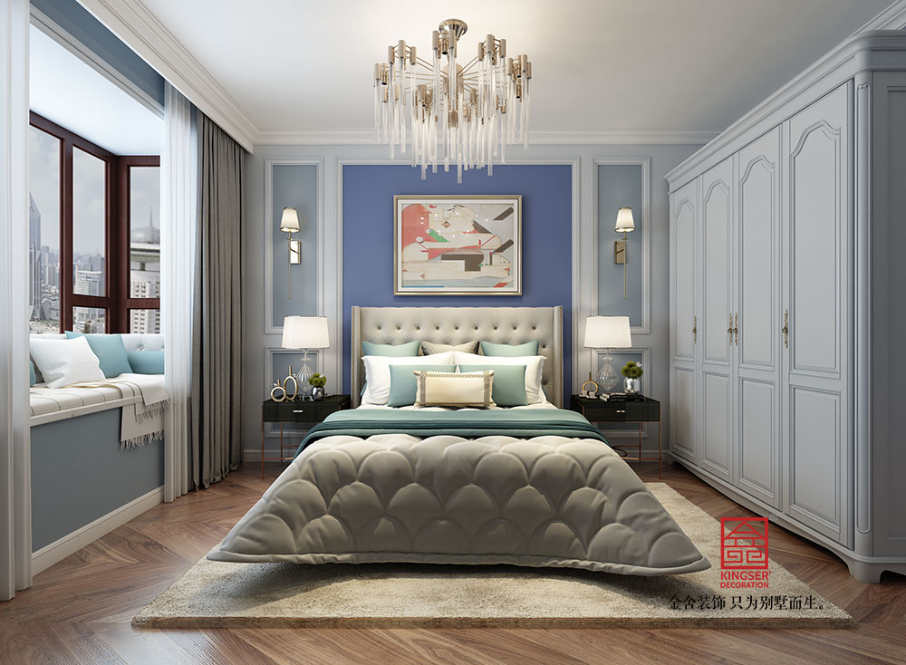 維多利亞135平米輕奢風格裝修-臥室