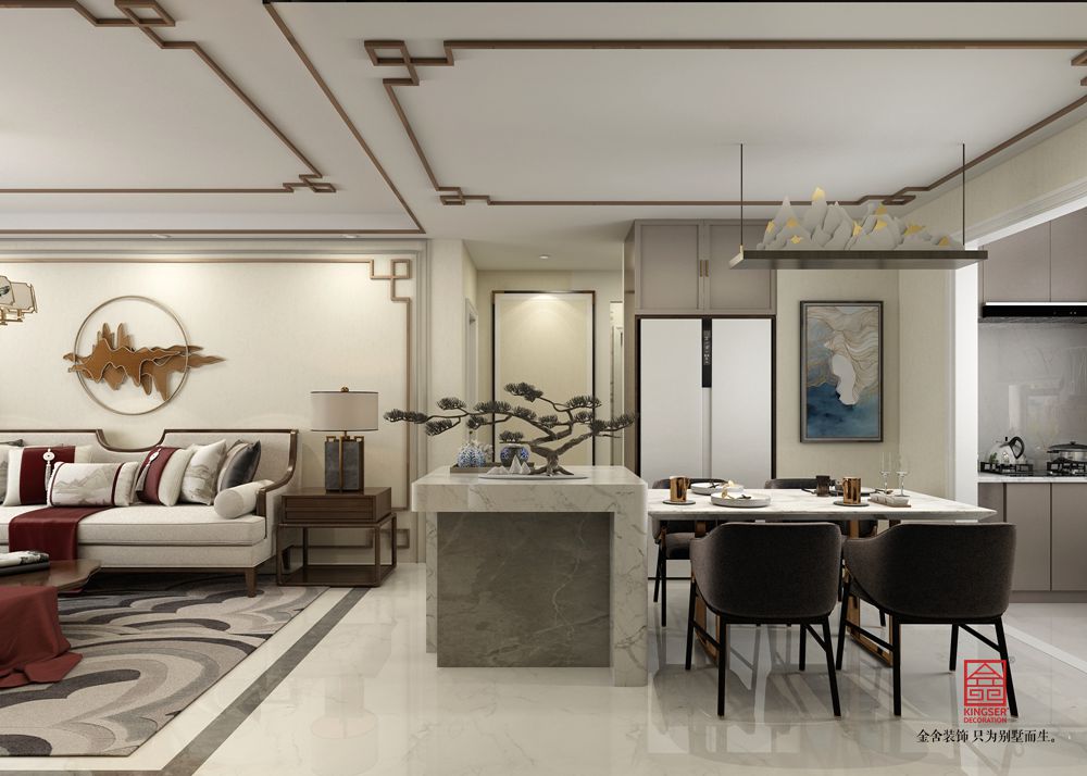 國宅150平米新中式風格裝修-餐廳