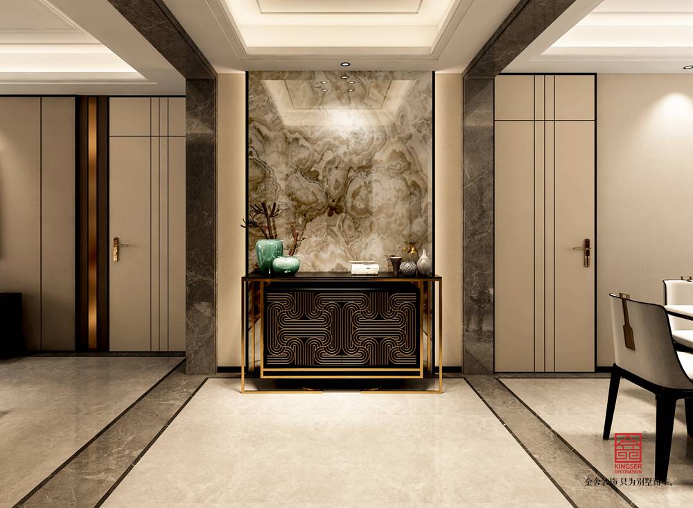 國赫天著155平米裝修-中式風格-玄關