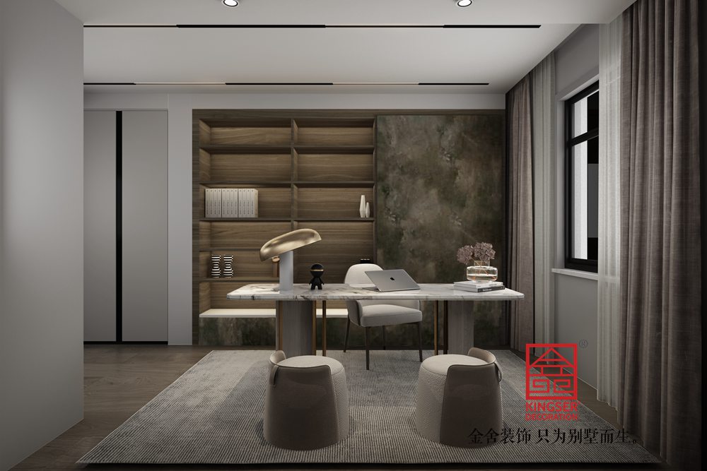 馨苑小區150平米現代輕奢風格裝修-餐廳廳