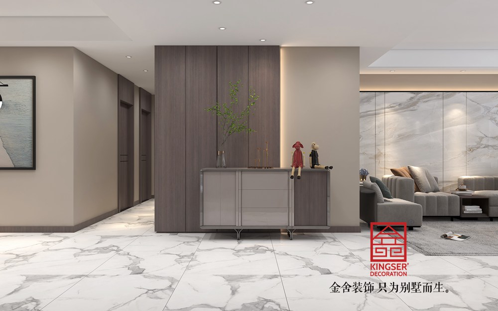 德賢華府175平米裝修-現代輕奢風格-玄關