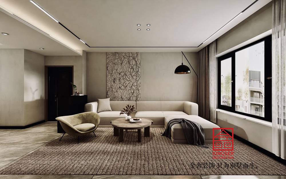 國赫天著130平米現代簡約裝修-客廳