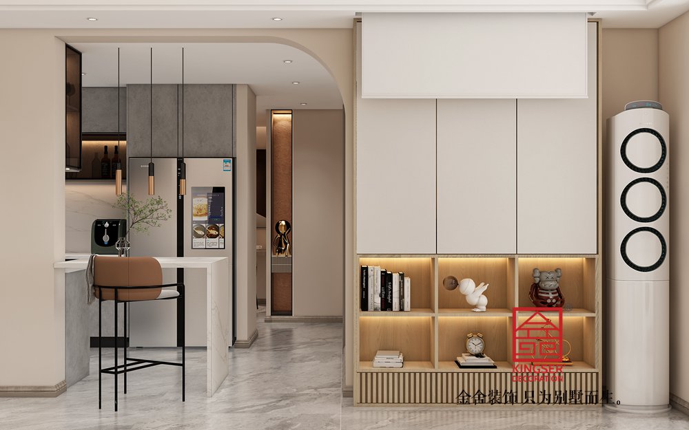 天山熙湖二期91平米-現(xiàn)代極簡風(fēng)格-客餐廳