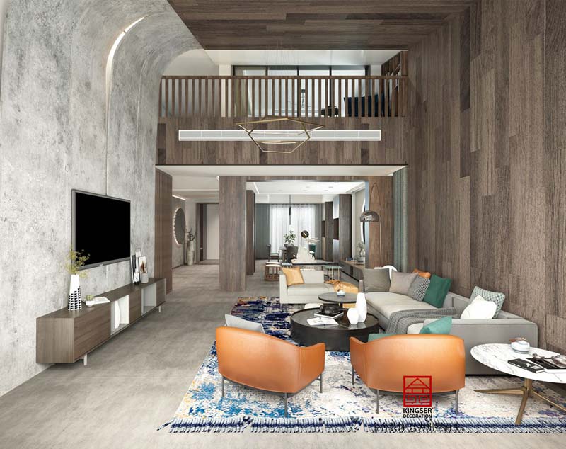 紅山壹號院280現代風格裝修效果圖