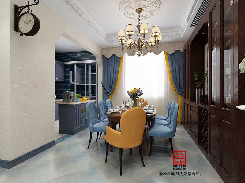 碧桂園280平米美式風格裝修設計