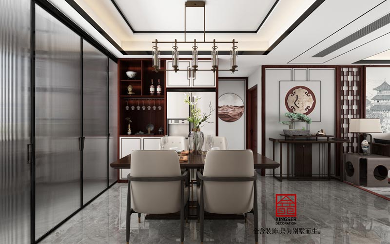 東城國際140平新中式風格裝修效果圖