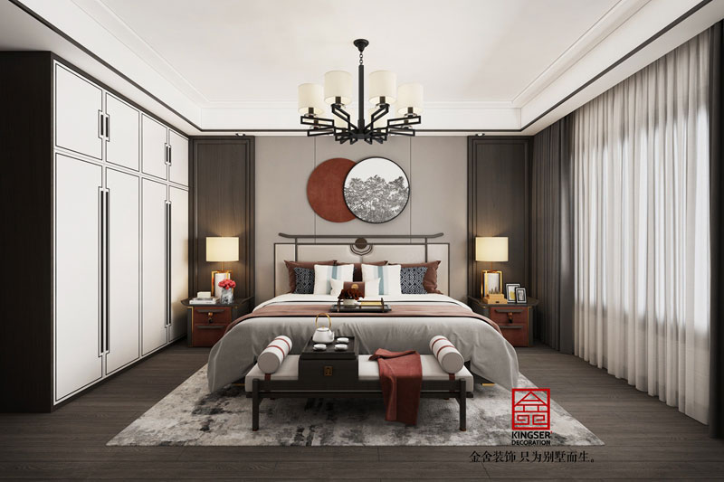 東城國際140平新中式風格裝修效果圖