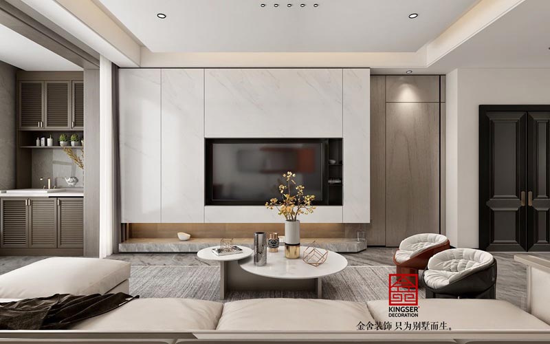 融創(chuàng)中心180平現(xiàn)代輕奢風(fēng)格裝修效果圖