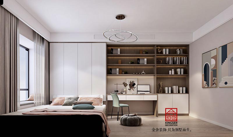 融創(chuàng)中心180平現(xiàn)代輕奢風(fēng)格裝修效果圖