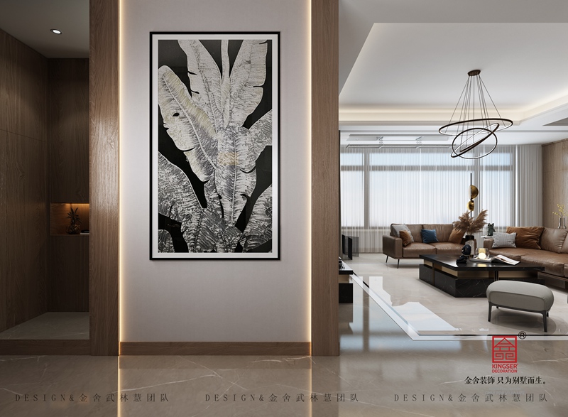 西山林語170平米輕奢風格裝修-玄關