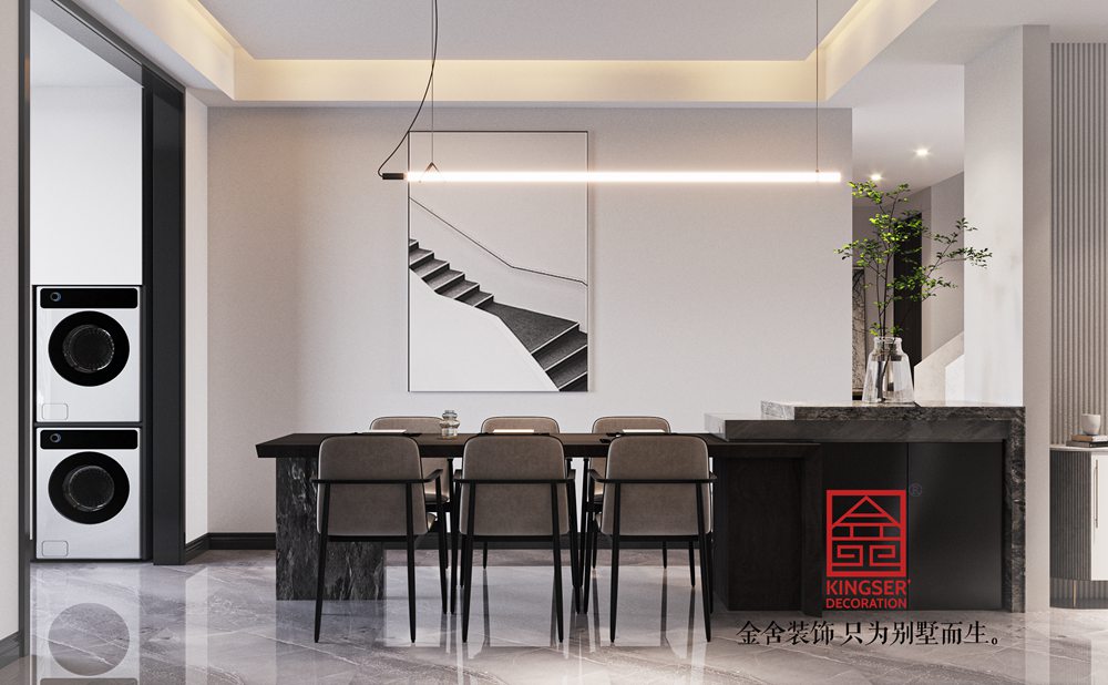 綠城誠園186平米現代簡約風格裝修-餐廳