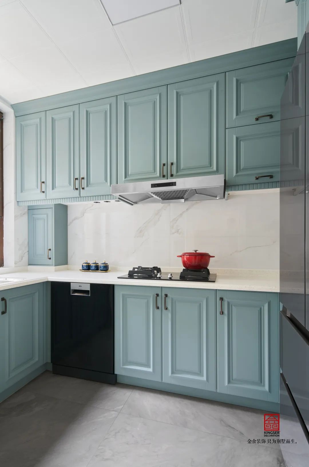 榮盛華府205平米美式輕奢風格裝修-廚房