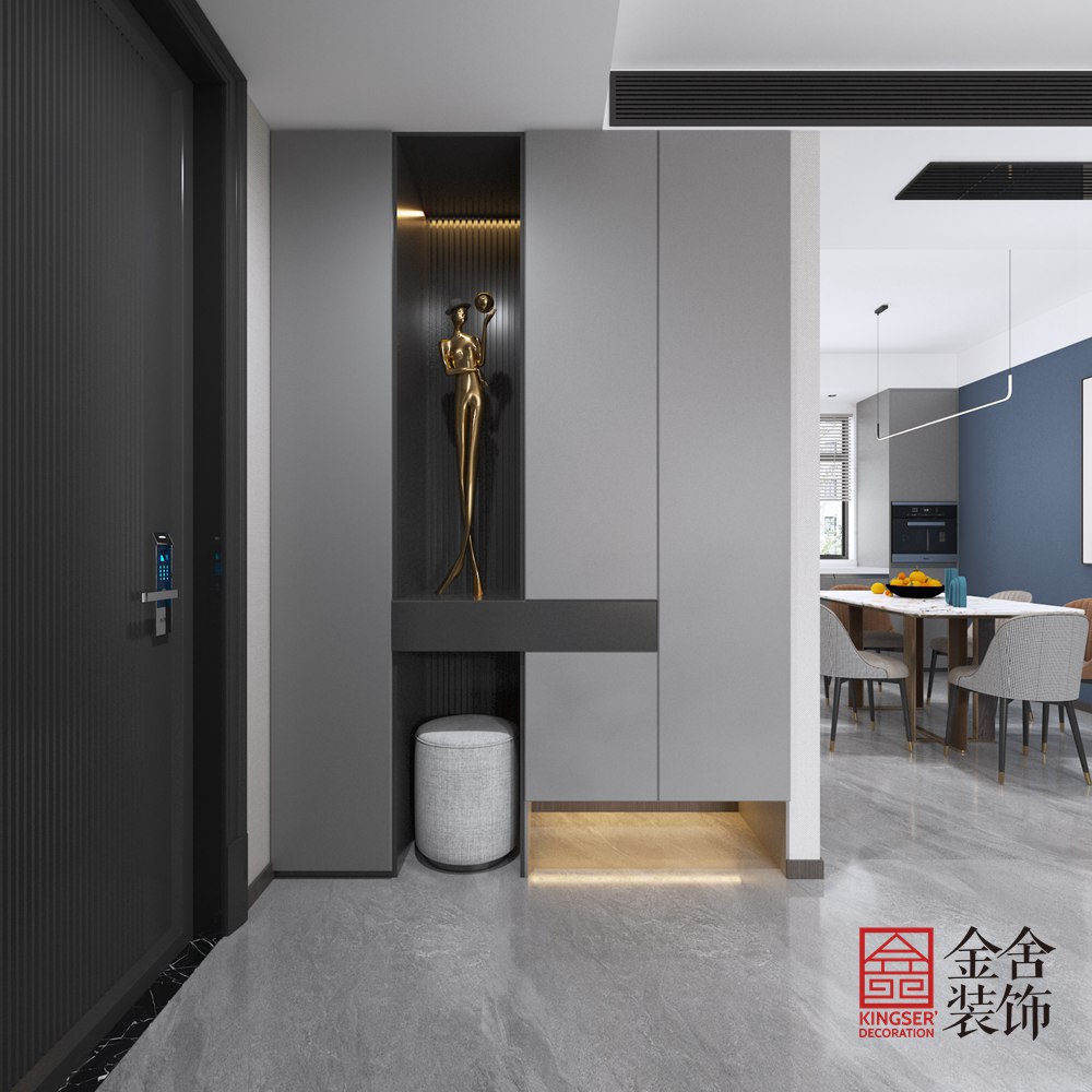 林蔭春天130平現(xiàn)代簡(jiǎn)約裝修-玄關(guān)