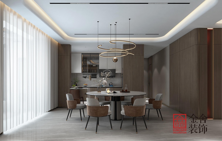 維多利亞390平米現(xiàn)代簡約風(fēng)格裝修-餐廳