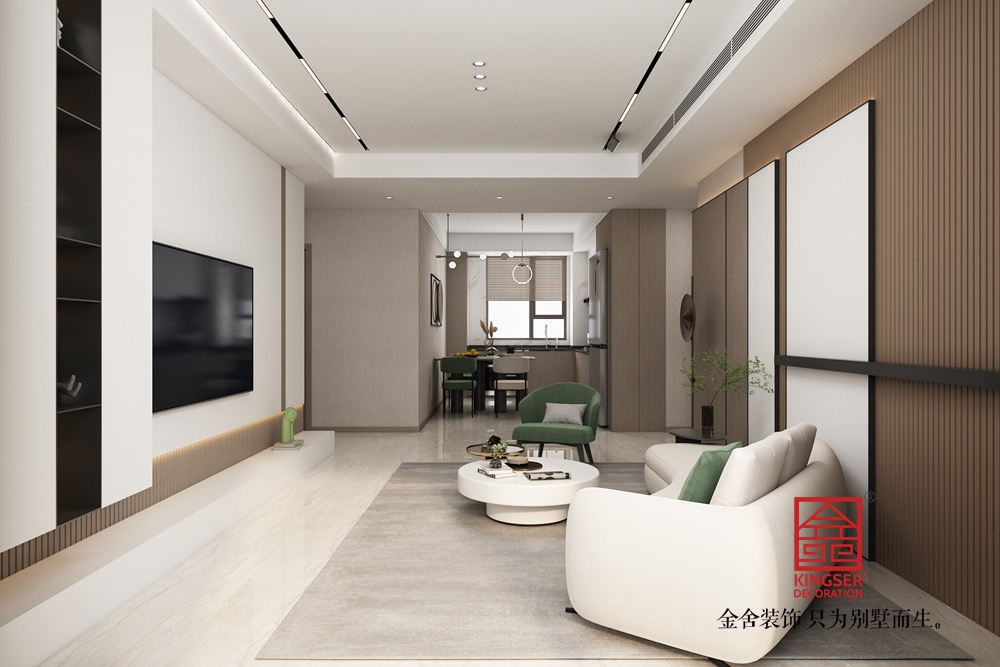 維多利亞127平米現(xiàn)代簡約風(fēng)格裝修-客廳