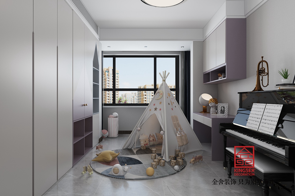 維多利亞212平米現代簡約裝修-兒童房