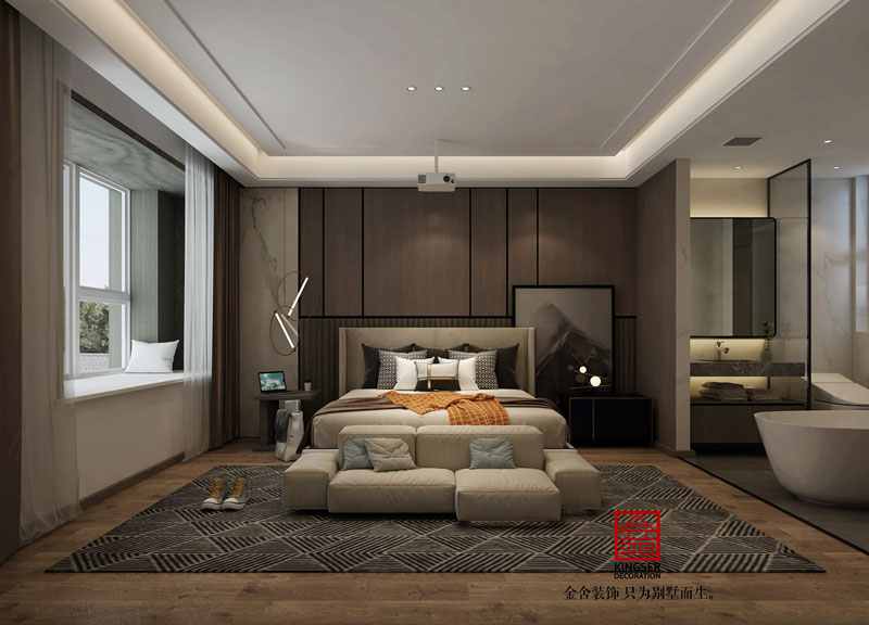 榮盛城140平米簡約風格裝修設計案例