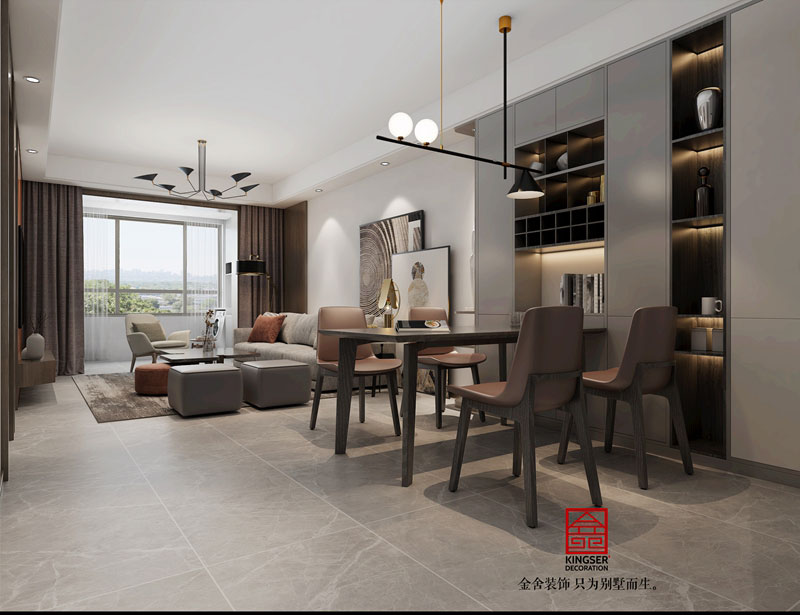 東南智匯城94平極簡風格裝修效果圖