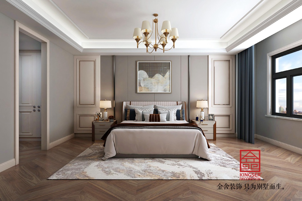 利航棠樾府265平米現(xiàn)代輕奢風(fēng)格裝修-臥室