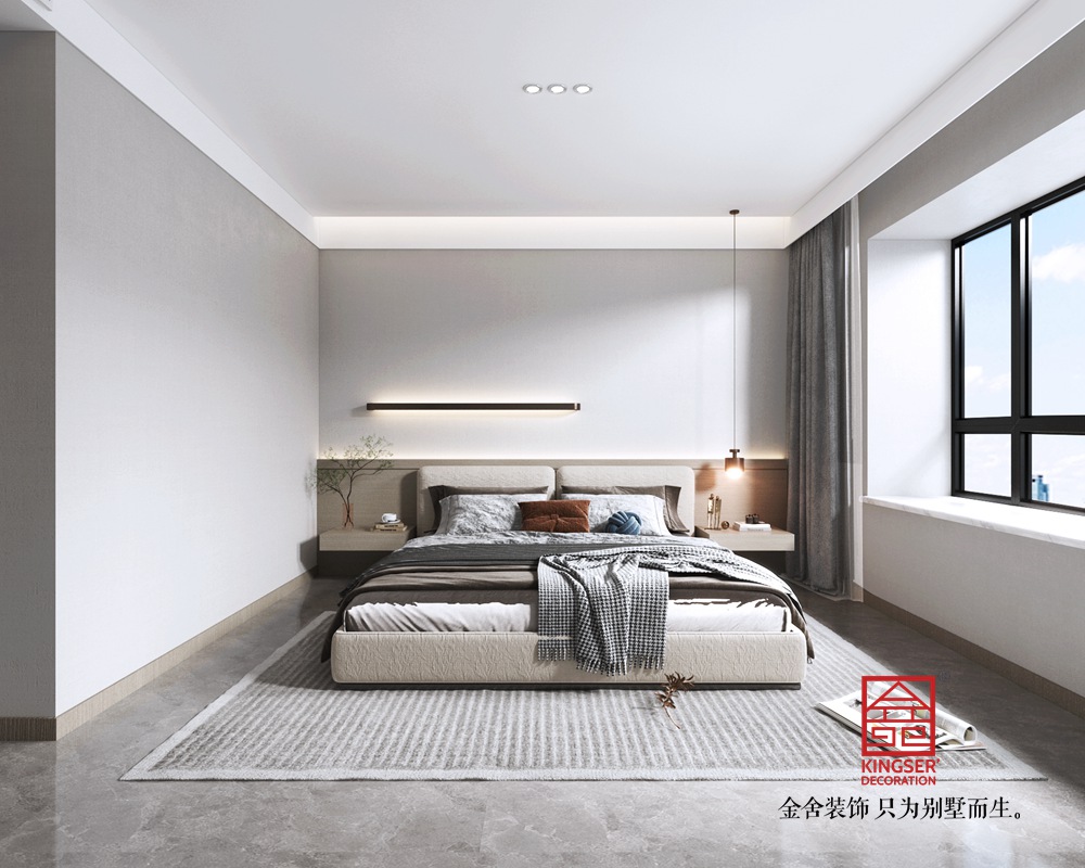 錦江府188平米現(xiàn)代風(fēng)格裝修-臥室