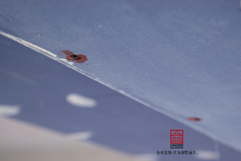 中冶德賢公館150平米裝修施工現場