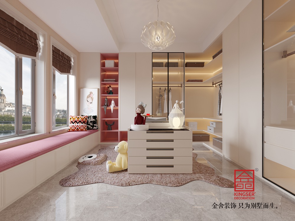 漢王府520平米現代法奢風格裝修-衣帽間