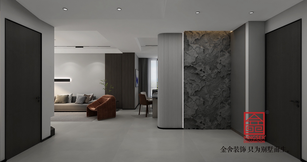 漢王府160平米現代極簡風格裝修-玄關