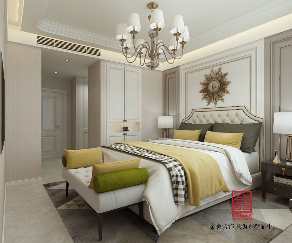 榮盛華府185平米歐式風格裝修-臥室