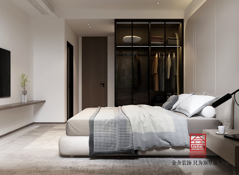 觀瀾壹號167平米現代簡約風格裝修-臥室