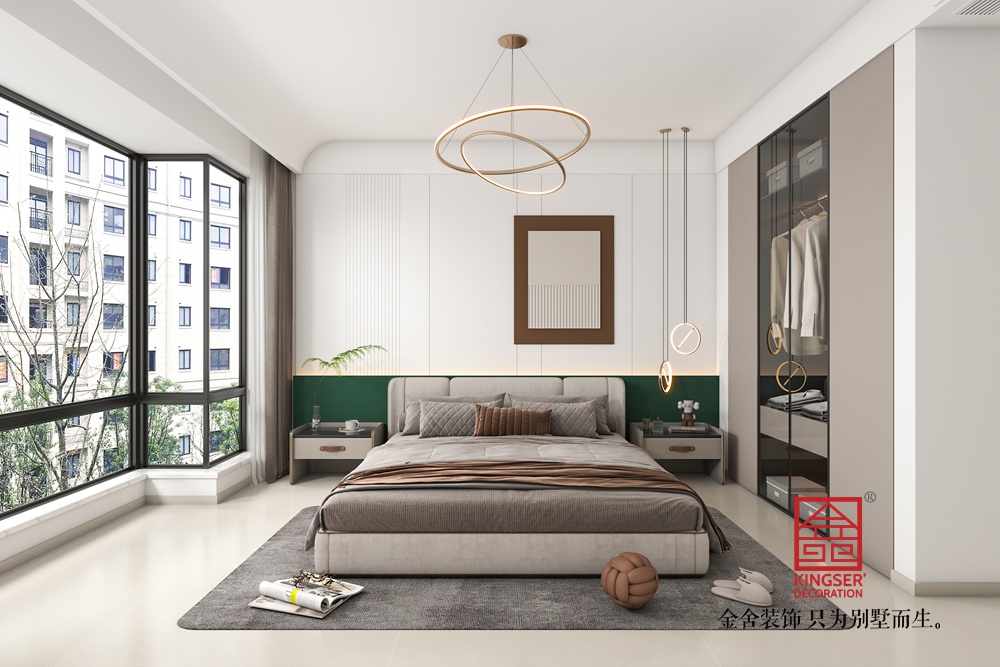 綠城誠園160平米現代簡約風格裝修-臥室