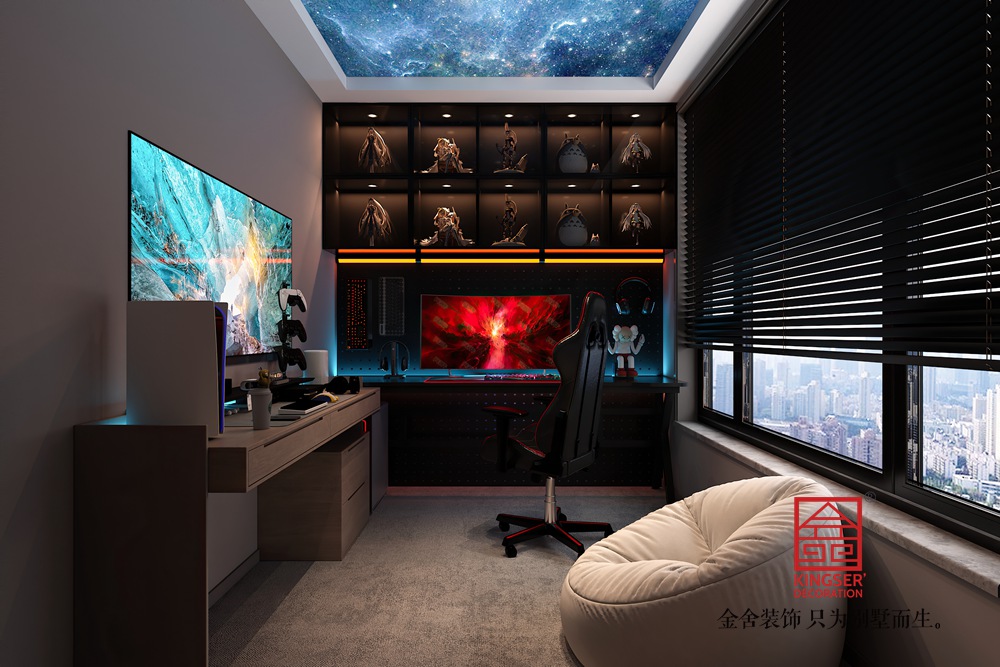秀水名邸270平米現代簡約風格裝修-電競房