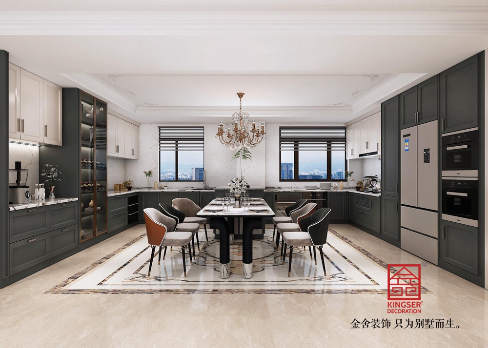 瑞凝府185平米歐式風(fēng)格裝修-廚房