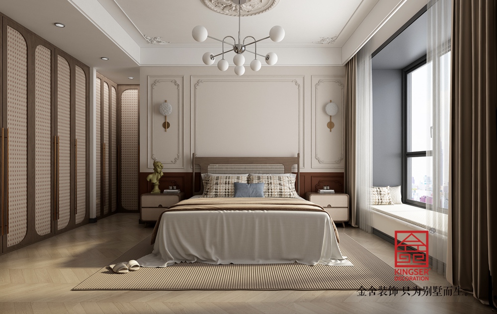 瑞凝府181平米簡歐風格裝修-臥室