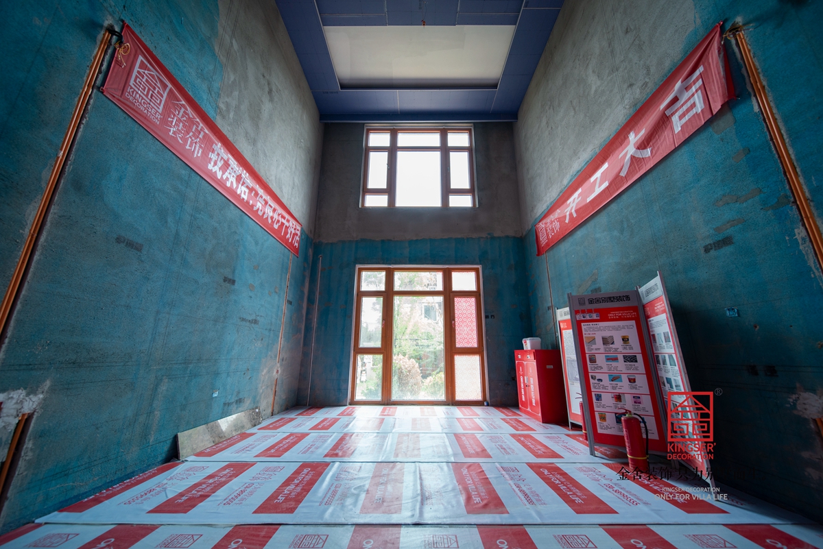 上山間350平木工裝修施工現場