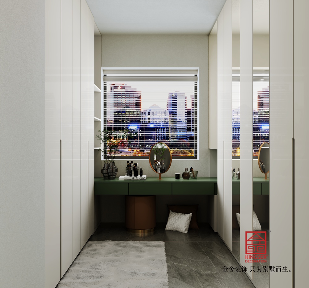 九里晴川144平米現代簡約裝修-衣帽間