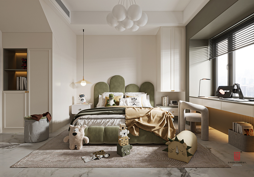 楓丹公館180㎡上躍法式輕奢風格裝修-臥室