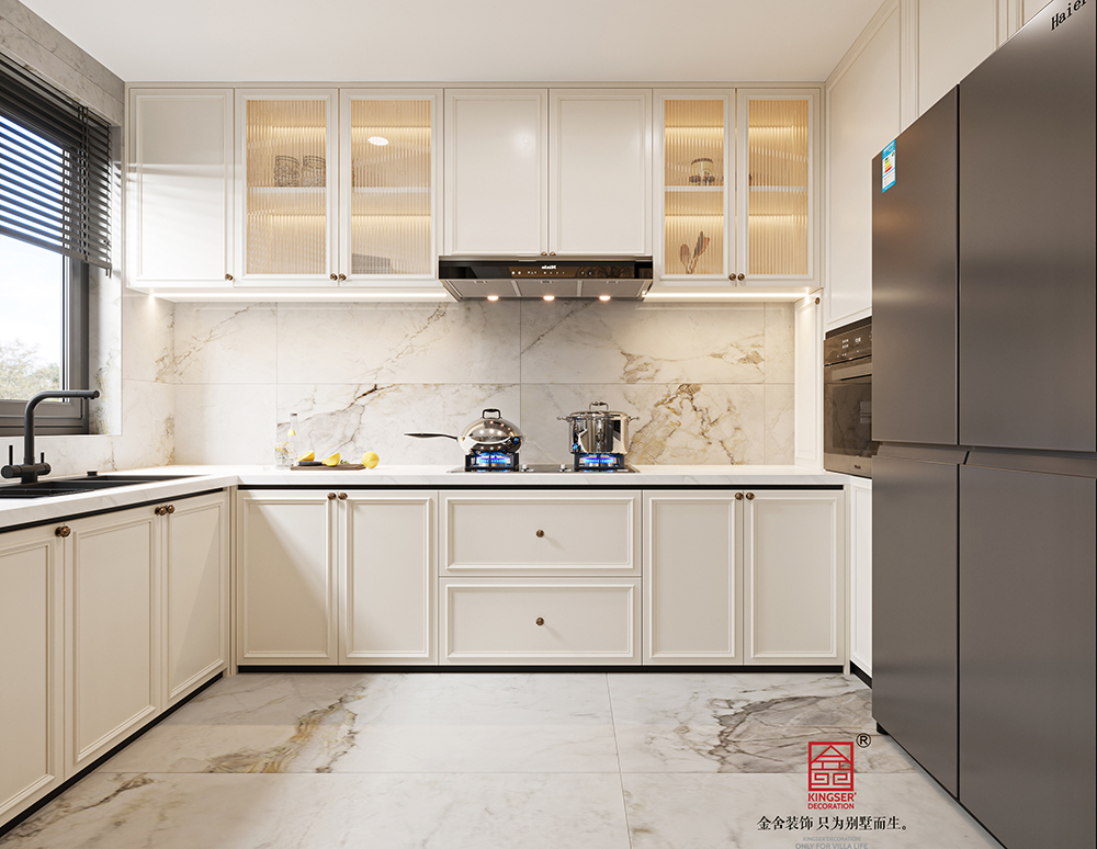 楓丹公館180㎡上躍法式輕奢風格裝修-廚房