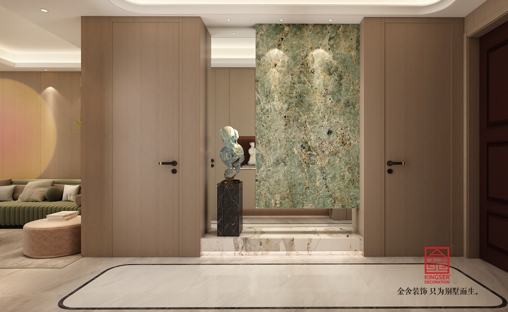 桃花源260平米新中式風格裝修-玄關