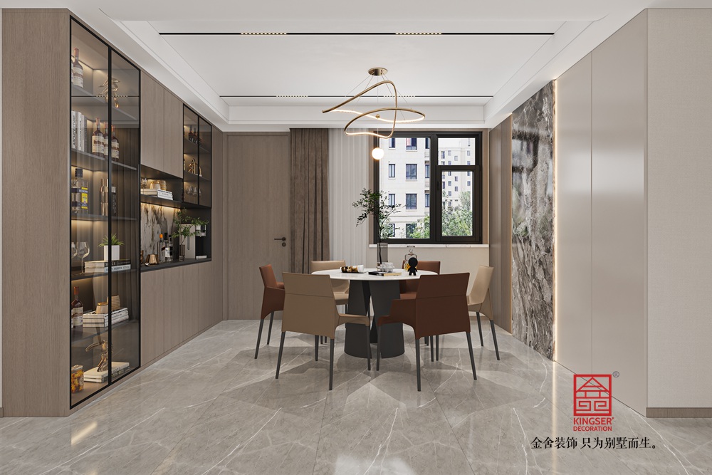 維多利亞228平米現代極簡風格裝修-餐廳