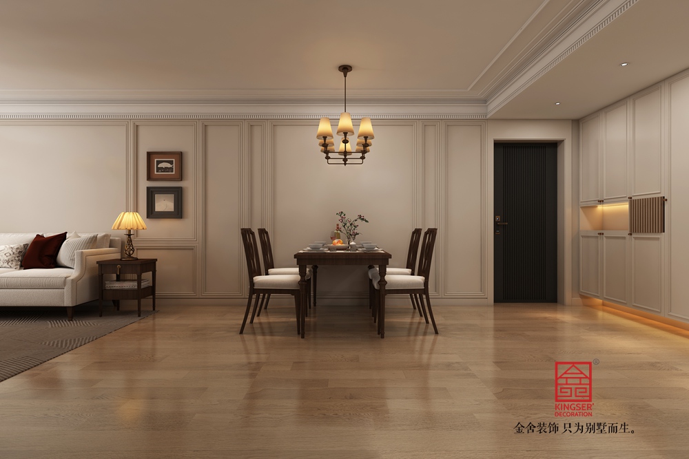 保定云上130平米美式風格裝修-餐廳