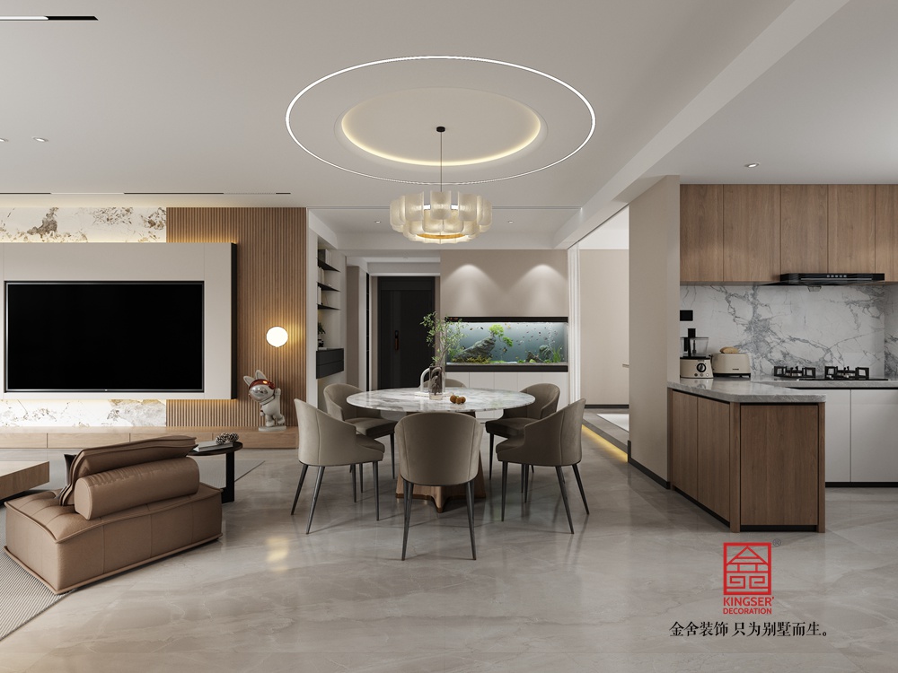 瑞凝府181平米現代簡約風格裝修-餐廳