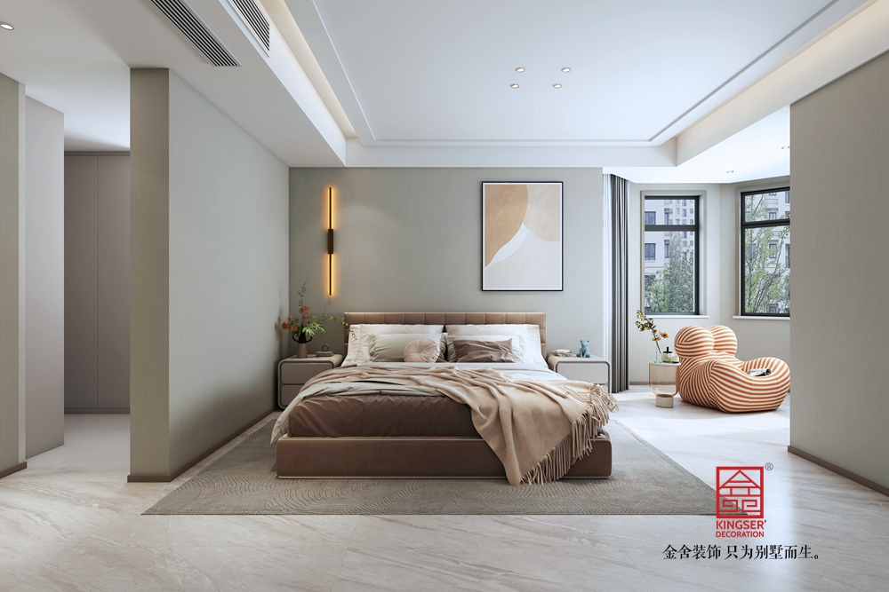 維多利亞228平米現代簡約風格裝修-臥室
