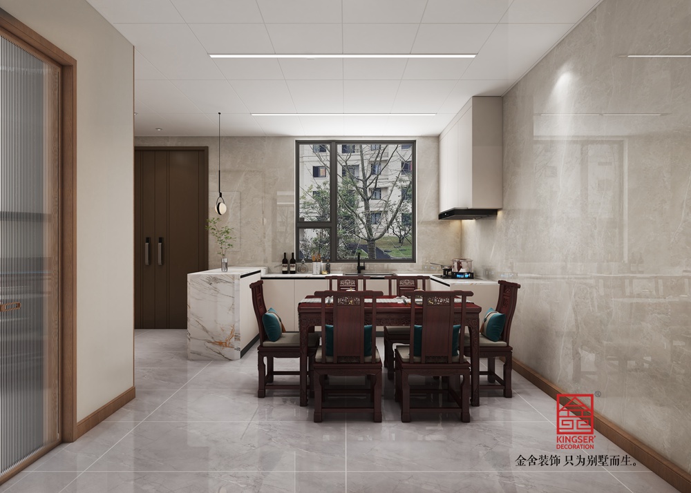 中央云著266平米新中式風(fēng)格裝修-餐廳