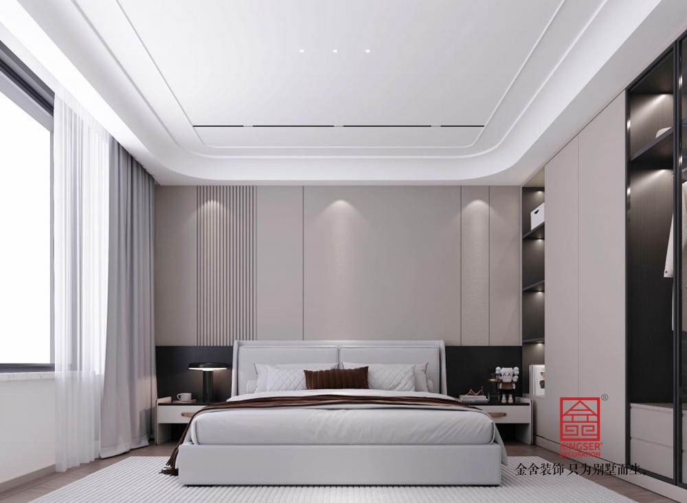 中海峯200平米現(xiàn)代簡(jiǎn)約風(fēng)格裝修-臥室