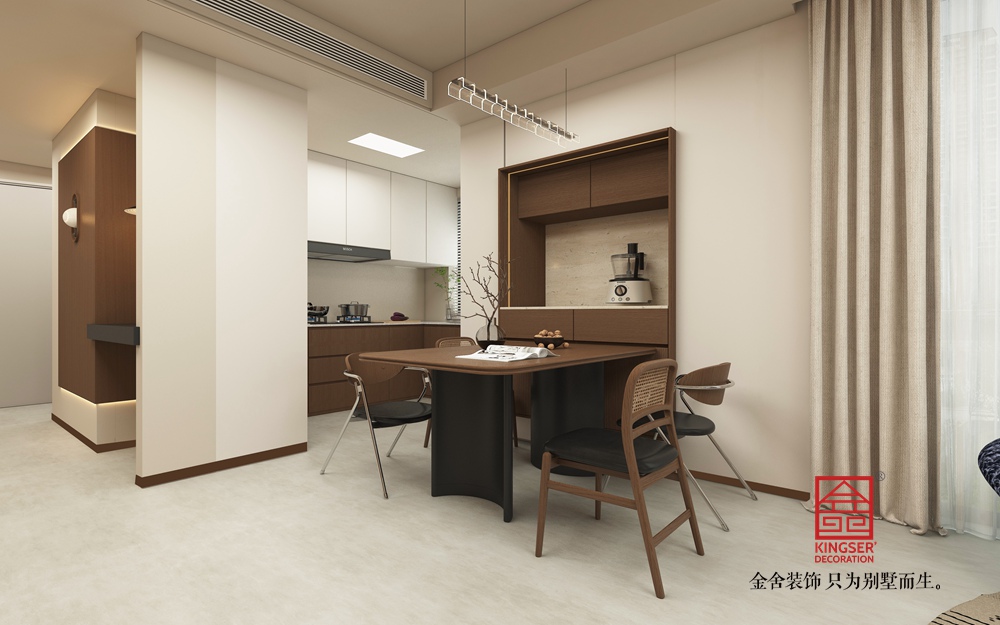 瑞璟春和125平米現代簡約風格裝修-餐廳